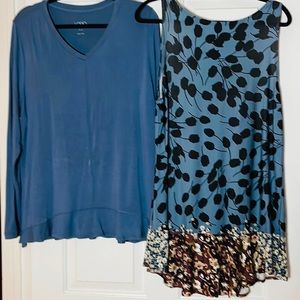 Three looks from two piece set. LOGO by Lori Goldstein